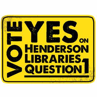 Alex Raffi and his staff at Imagine Communications put together a series of posters and signs pro bono to support the Henderson Library tax initiative, which will be on the November ballot. If the additional property tax is not approved the library district will close two branches.